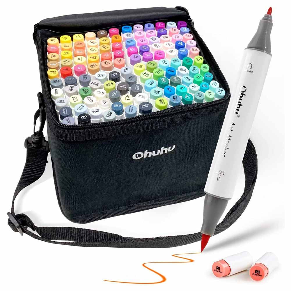 Ohuhu honolulu b 120 colores vibrantes + blender