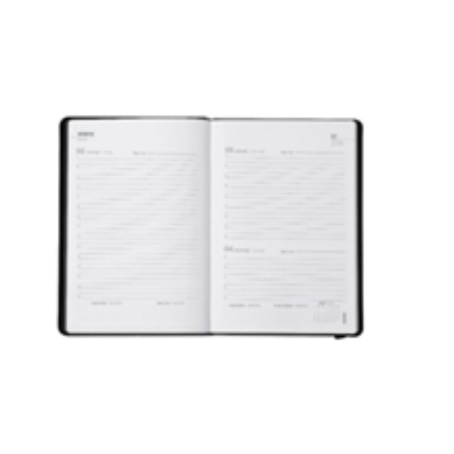 Agenda Black 2026 día por página