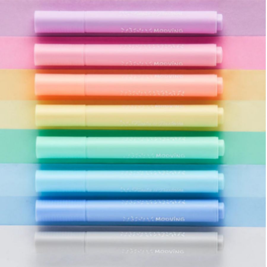 Estuche 8 Destacadores Pastel Premium