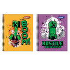 Cuaderno Universitario Cuadriculado 7mm Torre- Minecraft