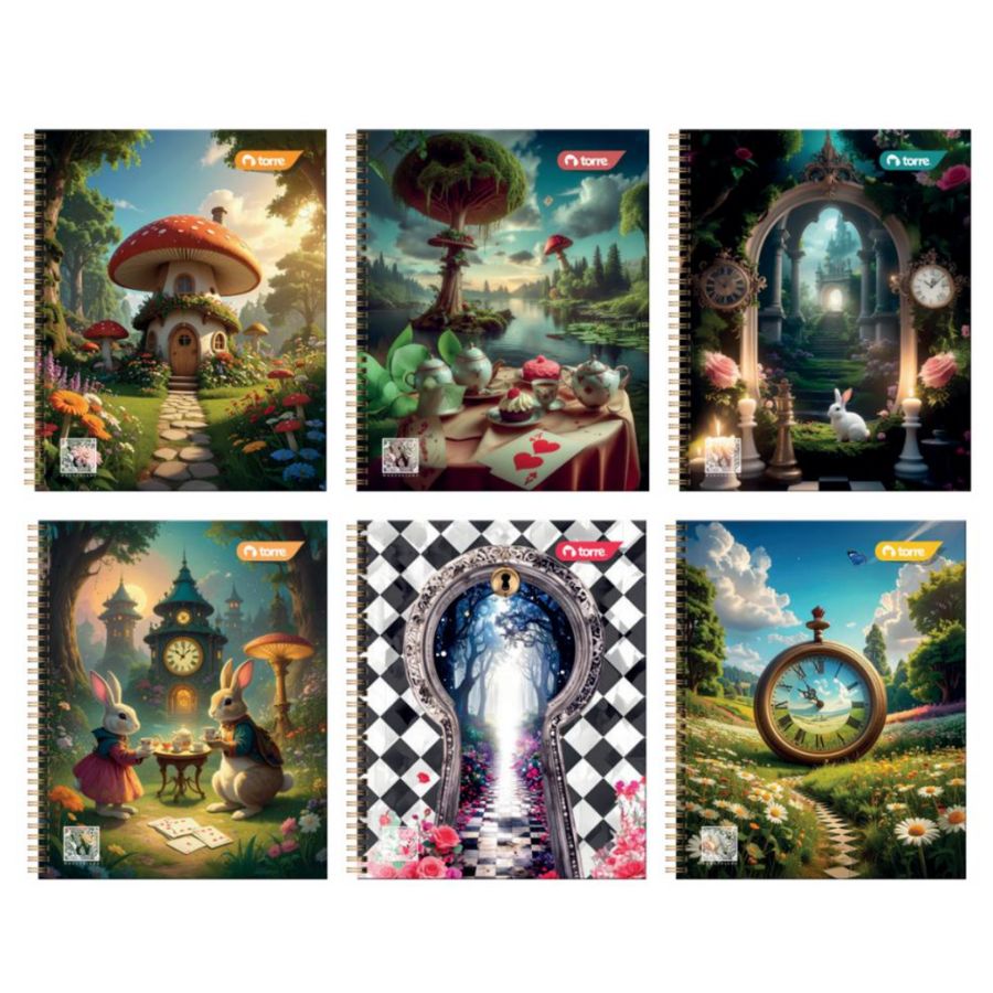 Cuaderno universitario Torre Wonderland