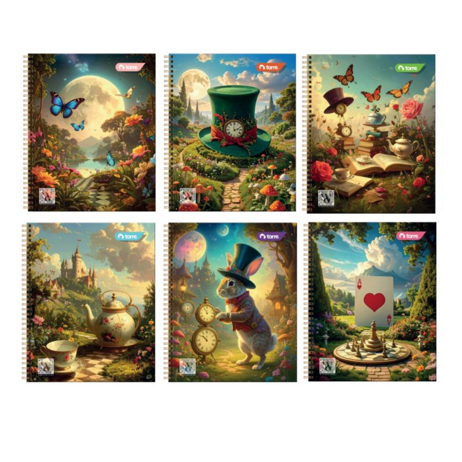 Cuaderno universitario Torre Wonderland