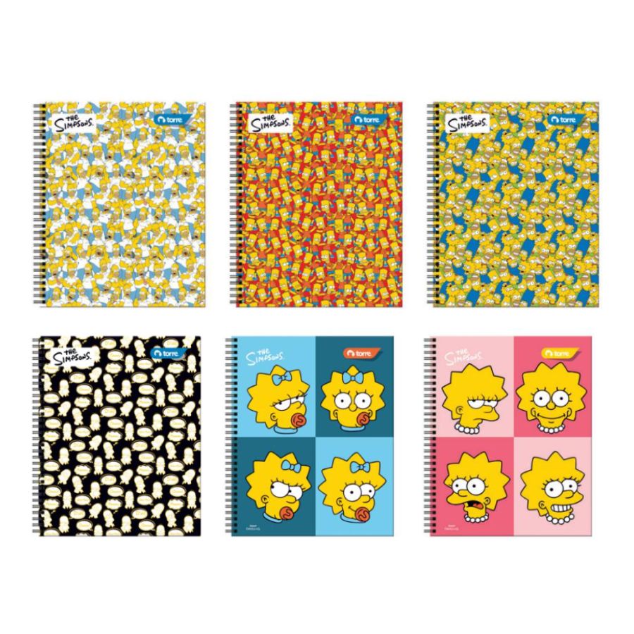 Cuaderno Universitario Cuadriculado 7mm Simpsons