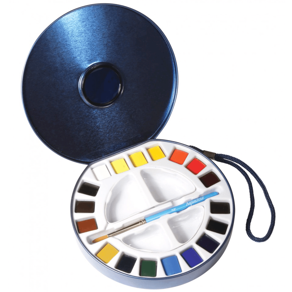 Travel Set acuarela 18 colores Aquafine