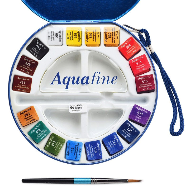 Travel Set acuarela 18 colores Aquafine