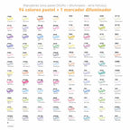 Ohuhu 96 marcadores pastel dulzura Pincel&biselada