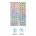 Ohuhu 96 marcadores pastel dulzura Pincel&biselada