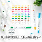 60 Marcadores base agua PUPE (Paper Friendly) Ohuhu