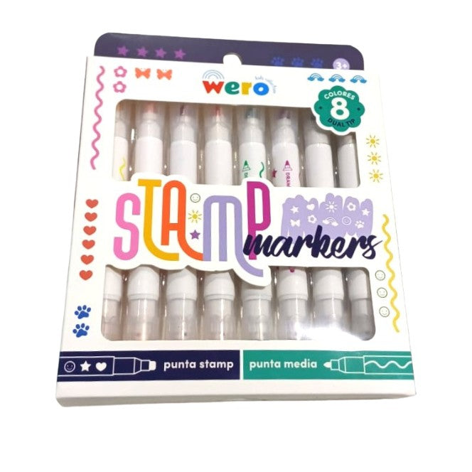 Stamp markers doble punta Wero