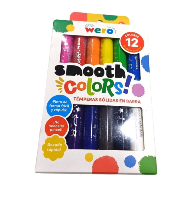 Tempera sólida 12 colores Wero