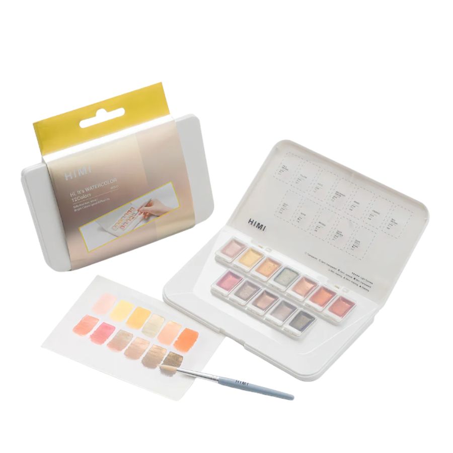Acuarela Himi metalizada Gold