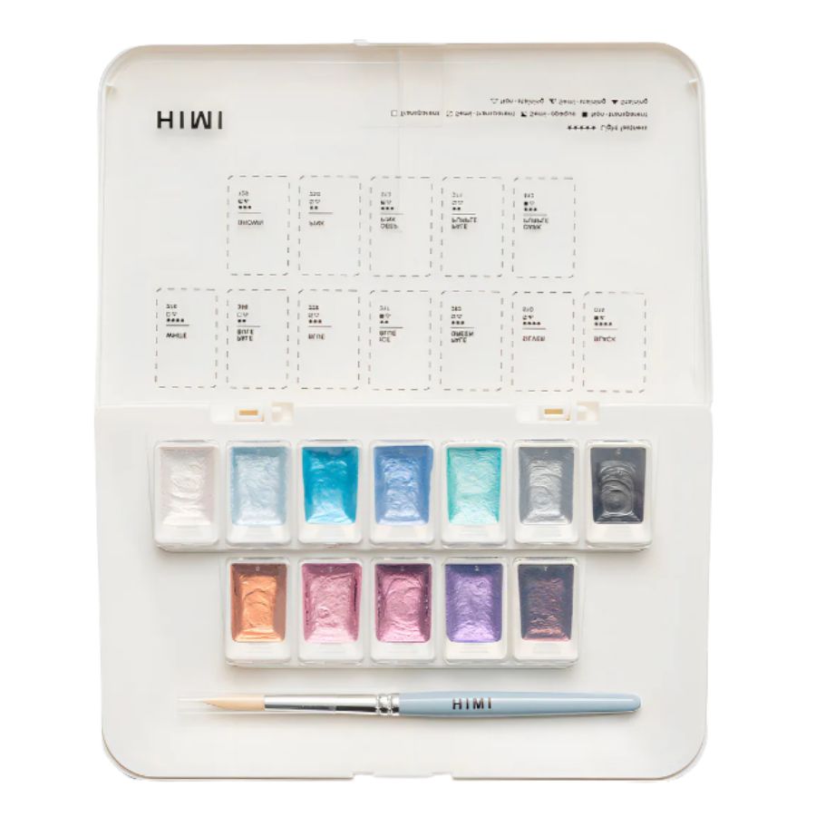 Acuarela Himi metalizada Silver
