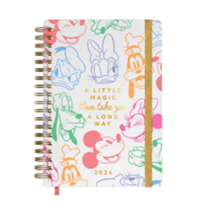 Agenda 2026 día por página Mickey&Friends