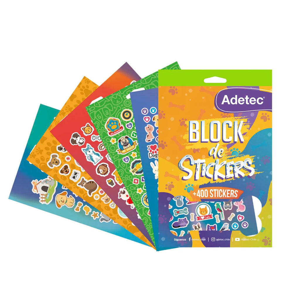 Block Stickers Adetec Mascotas