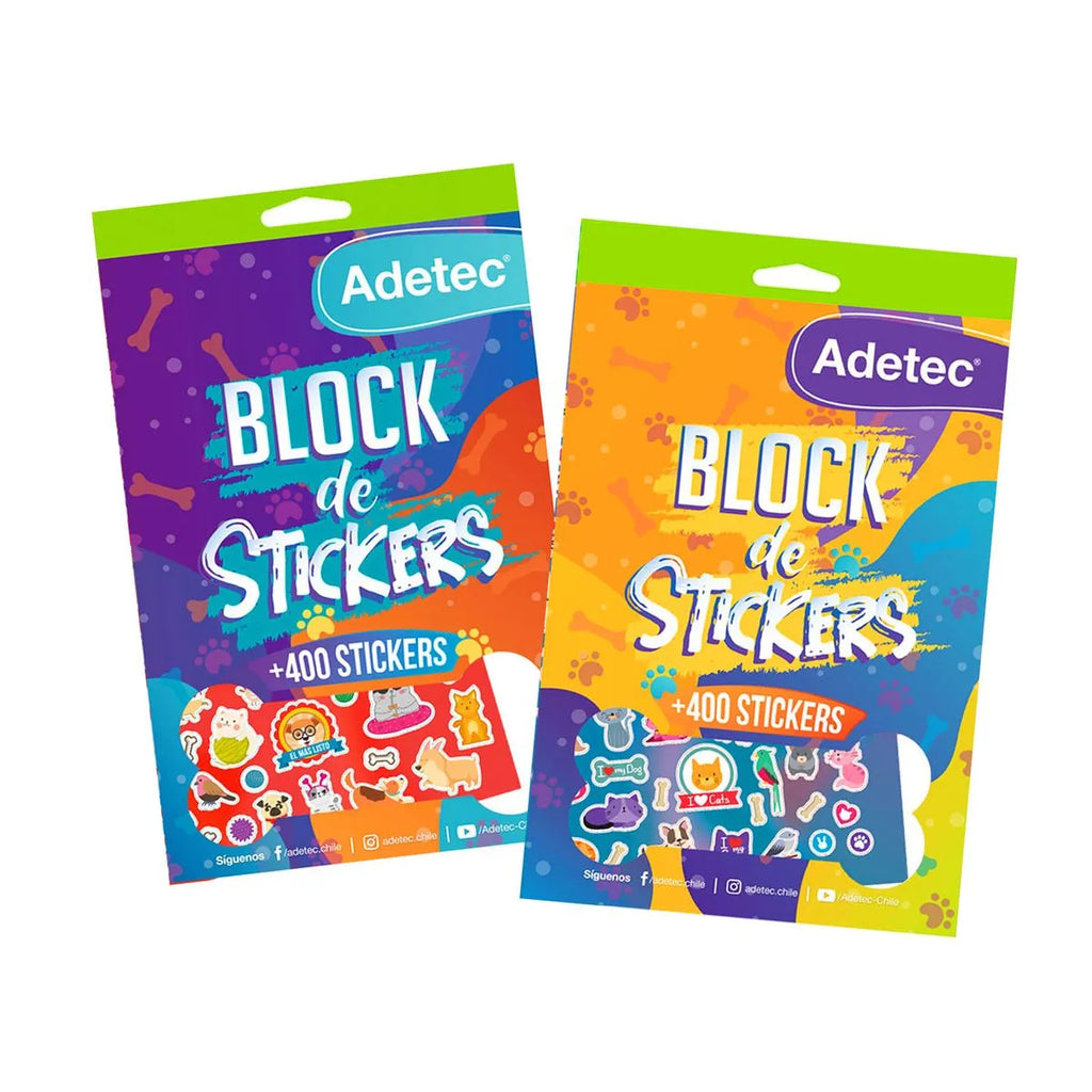 Block Stickers Adetec Mascotas