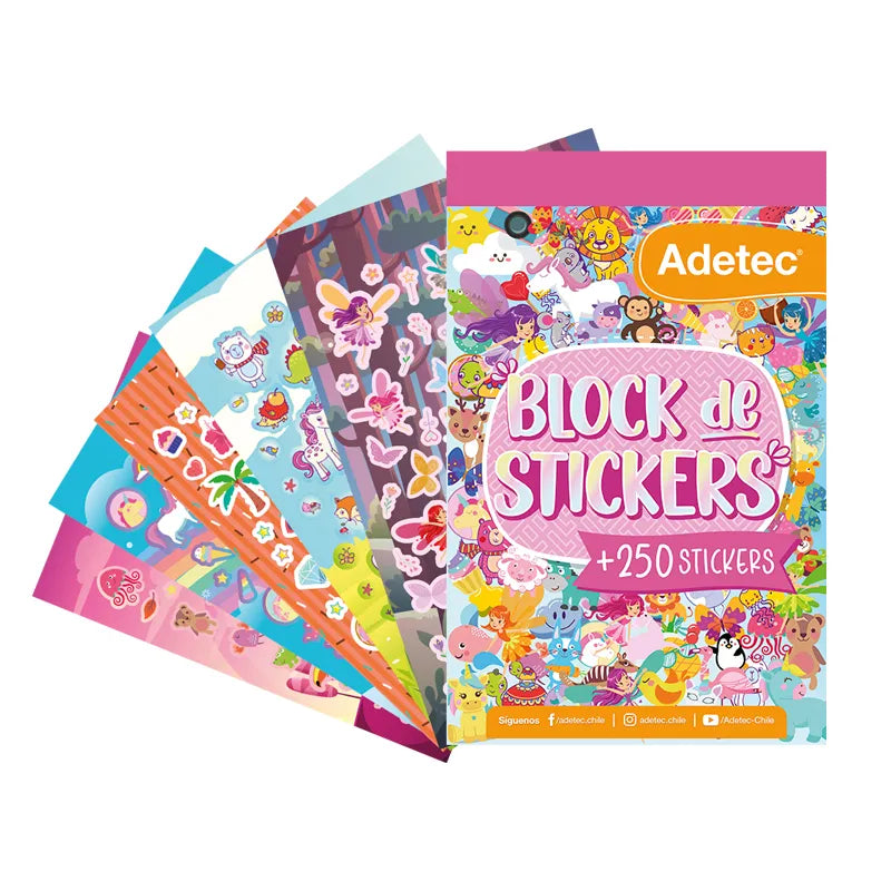 Niño/Niña - Block De Stickers Adetec