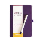 Caja Regalo Libreta + Boligrafo Adetec Morada