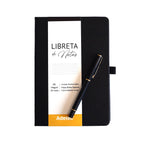 Caja Regalo Libreta + Boligrafo Adetec Negro
