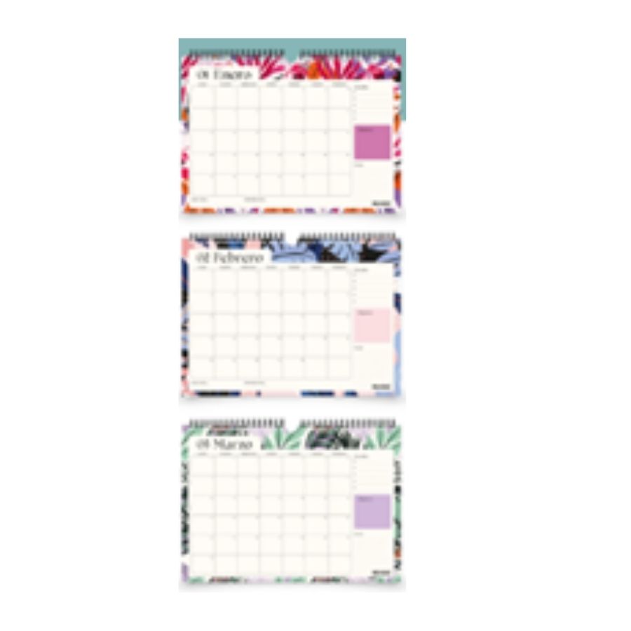 Calendario floral 35x25