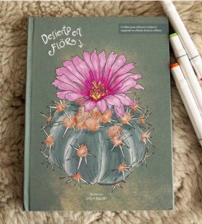 Libro para Colorear Desierto en flor