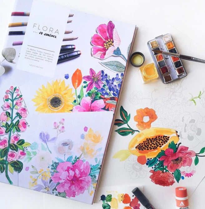 Libro de colorear Flora by Jo Jimenez