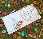 Libro para colorear Florece en hilos