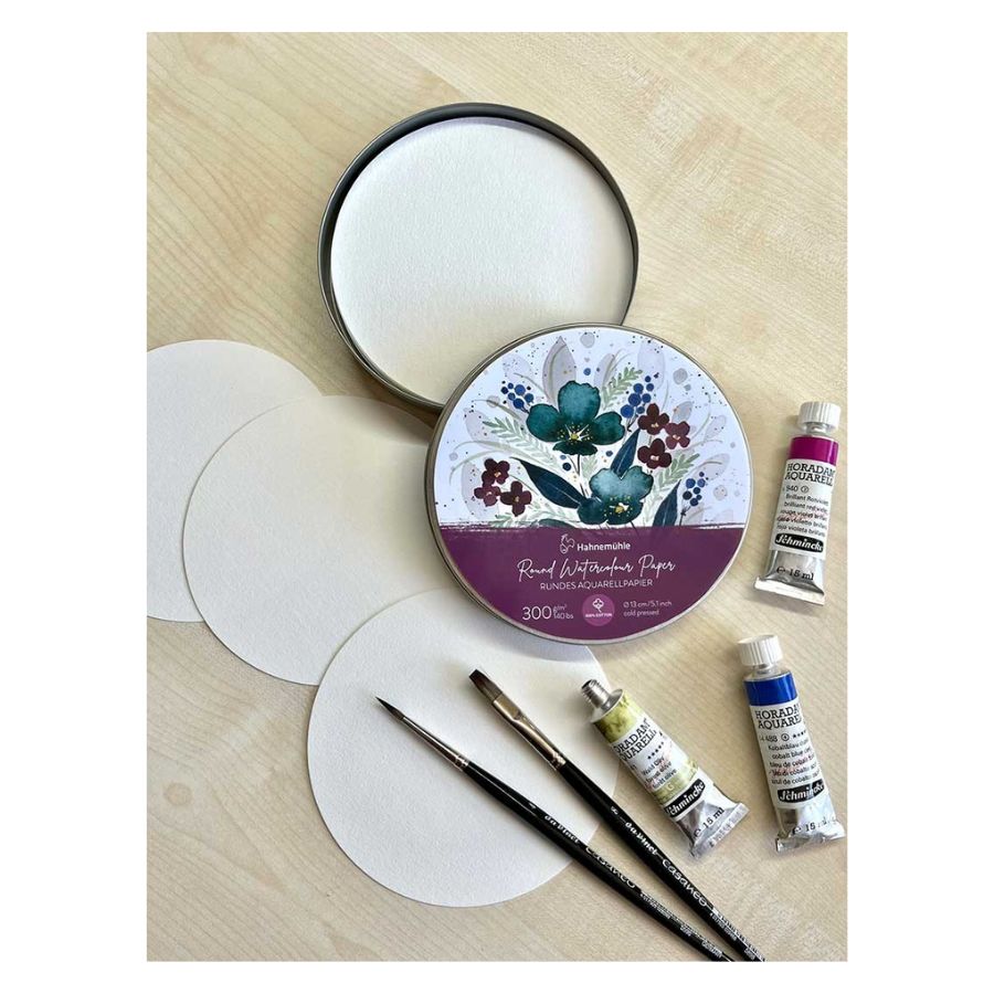 Papel Acuarela Redondo Hahnemuhle Caja 30 Hojas