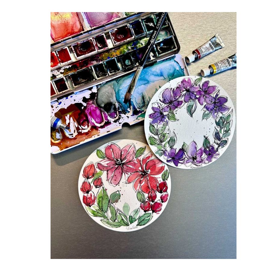 Papel Acuarela Redondo Hahnemuhle Caja 30 Hojas