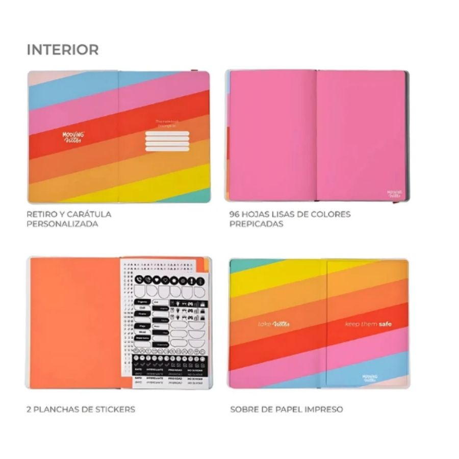 Libreta A5 Rainbow