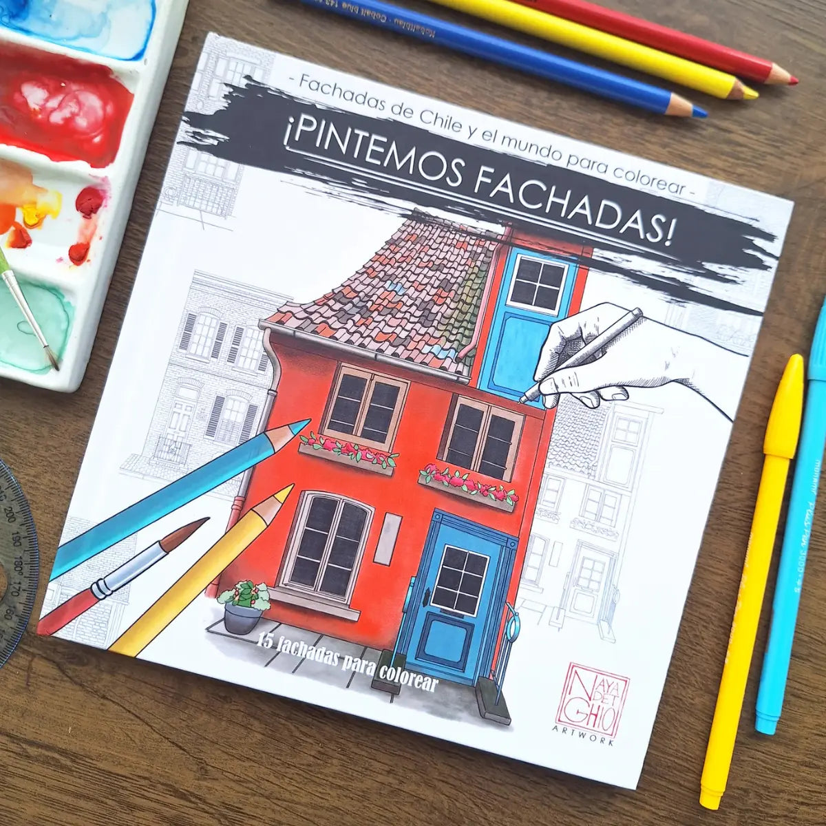 Libro Para Colorear Fachadas