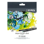 24 Marcadores Aqua Brush Duo Lyra