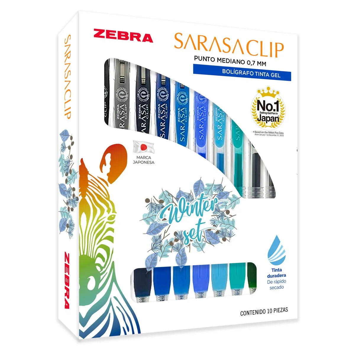 Sara Clip Surtido Winter 10 Ud. Zebra