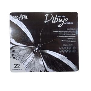 Set Dibujo Artístico Proarte 22 pcs caja Metálica