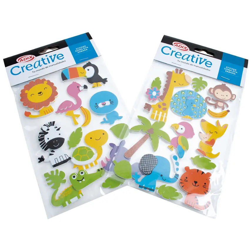 Sticker Goma Eva Sabana Surt. Creative