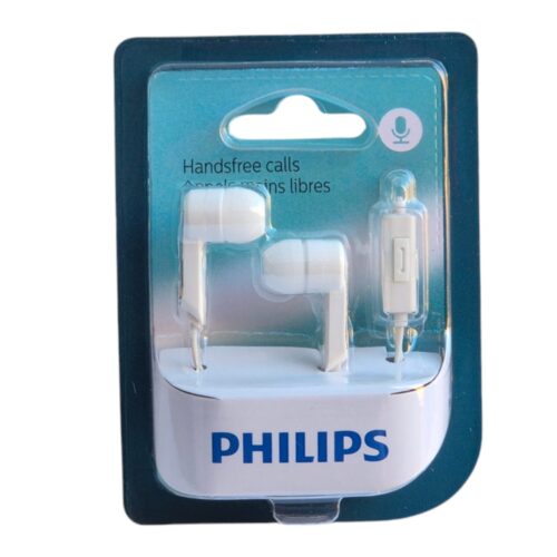 AUDIFONO PHILIPS MANOS LIBRES BLANCO